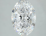 Lab-Grown 3.00 Carat Oval Shape Diamond color D Clarity VS1, precious stones, engagement diamonds