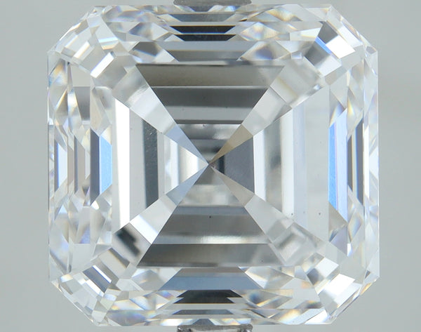 Lab-Grown 5.02 Carat Asscher Cut Diamond color E Clarity VS1, precious stones, engagement diamonds