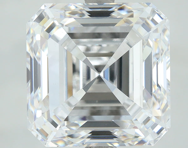 Lab-Grown 6.02 Carat Asscher Cut Diamond color E Clarity VS1, precious stones, engagement diamonds