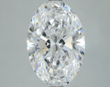 Lab-Grown 4.07 Carat Oval Shape Diamond color D Clarity VVS2, precious stones, engagement diamonds