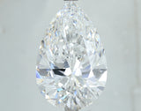 Lab-Grown 7.01 Carat Pear Shape Diamond color E Clarity VS1, precious stones, engagement diamonds