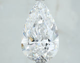 Lab-Grown 3.51 Carat Pear Shape Diamond color D Clarity VS2, precious stones, engagement diamonds