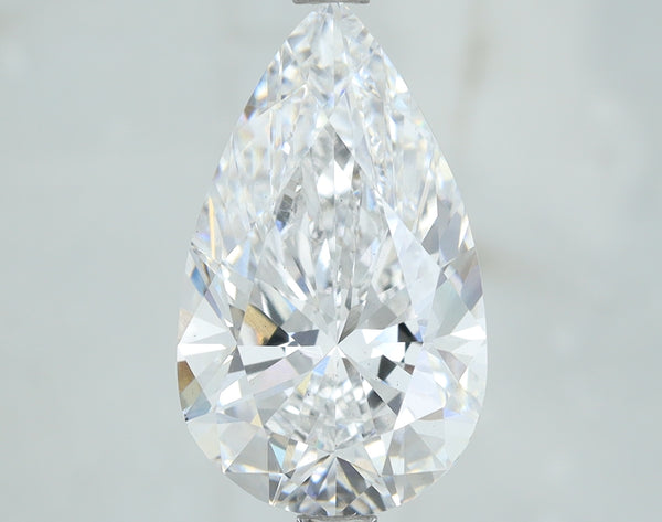 Lab-Grown 3.51 Carat Pear Shape Diamond color D Clarity VS2, precious stones, engagement diamonds