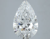 Lab-Grown 4.01 Carat Pear Shape Diamond color E Clarity VS1 With GIA Certificate, precious stones, engagement diamonds