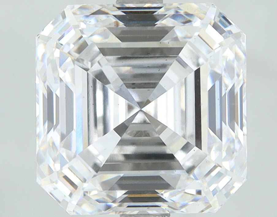 Lab-Grown 5.02 Carat Asscher Cut Diamond color E Clarity VS2, precious stones, engagement diamonds