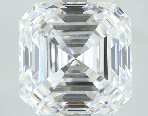 Lab-Grown 5.02 Carat Asscher Cut Diamond color E Clarity VS2, precious stones, engagement diamonds