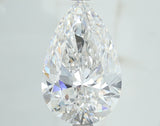 Lab-Grown 3.51 Carat Pear Shape Diamond color F Clarity VS1, precious stones, engagement diamonds