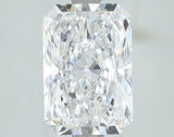 Lab-Grown 2.01 Carat Radiant Cut Diamond color D Clarity VS1, precious stones, engagement diamonds