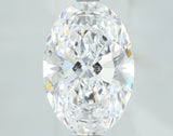 Lab-Grown 3.08 Carat Oval Shape Diamond color D Clarity VS2, precious stones, engagement diamonds