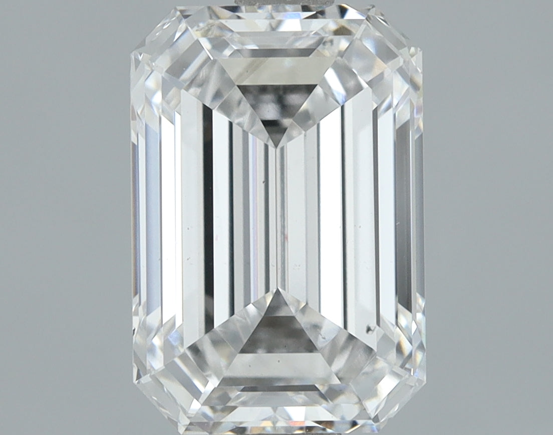 Lab-Grown 2.03 Carat Emerald Cut Diamond color E Clarity VS1, precious stones, engagement diamonds
