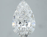 Lab-Grown 2.74 Carat Pear Shape Diamond color D Clarity VS1, precious stones, engagement diamonds