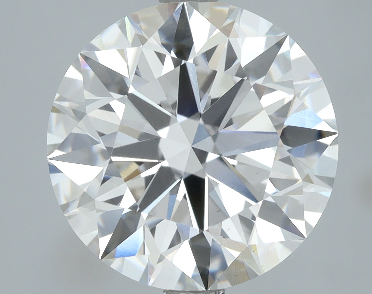 Lab-Grown 4.04 Carat Round Brilliant Diamond color E Clarity VS1, precious stones, engagement diamonds