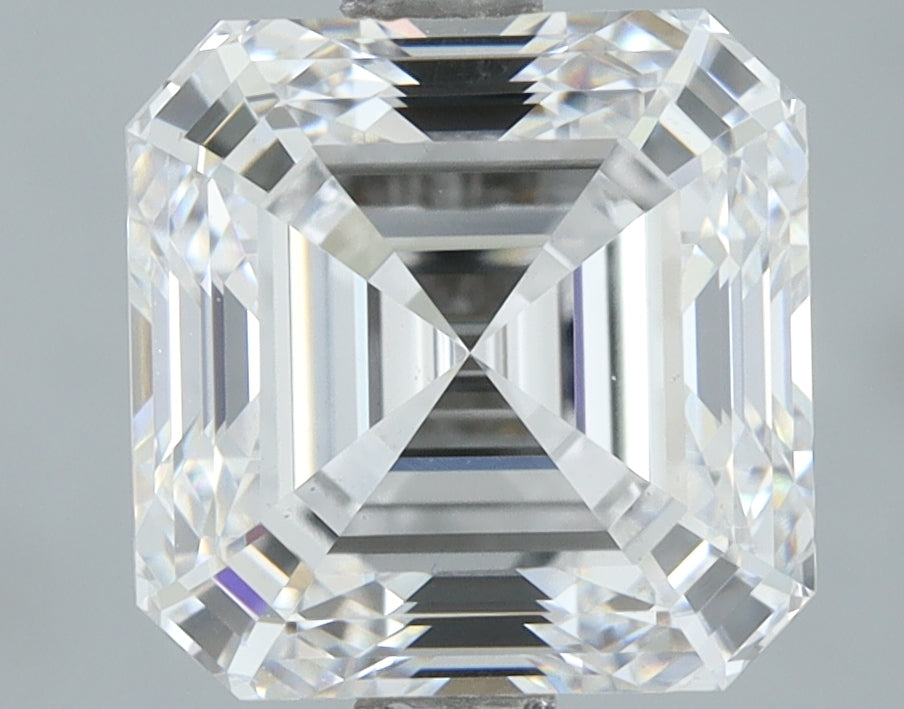 Lab-Grown 2.51 Carat Asscher Cut Diamond color E Clarity VS1, precious stones, engagement diamonds