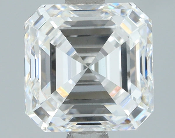 Lab-Grown 2.01 Carat Asscher Cut Diamond color E Clarity VS2, precious stones, engagement diamonds