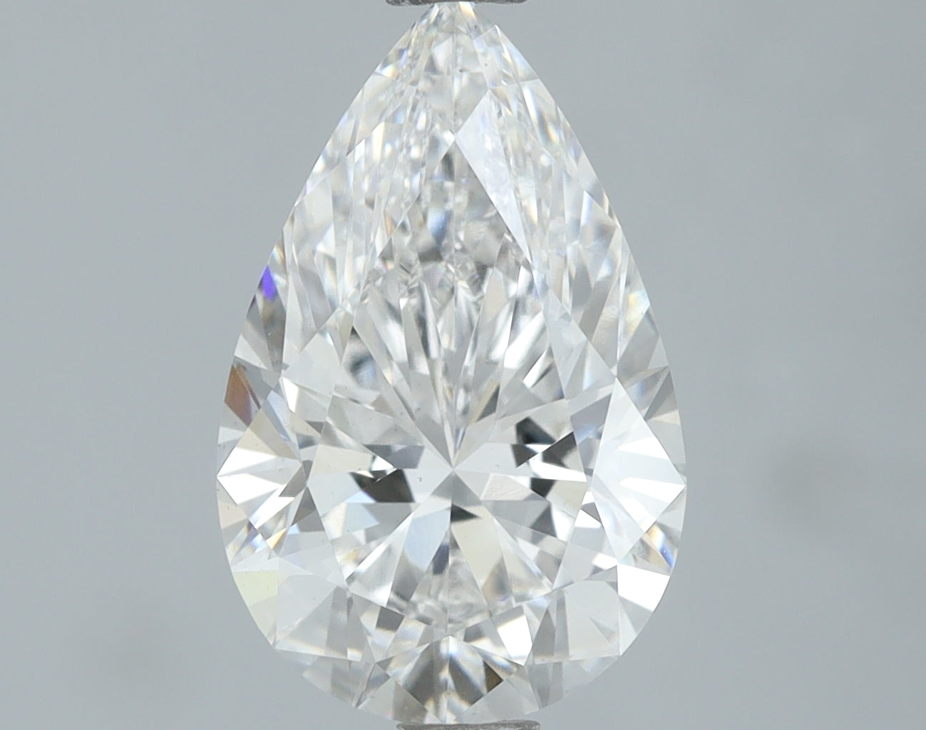 Lab-Grown 2.01 Carat Pear Shape Diamond color E Clarity VS1, precious stones, engagement diamonds