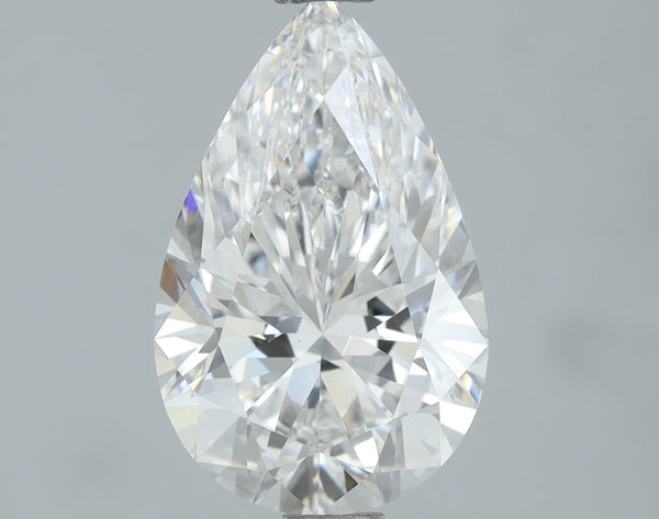 Lab-Grown 2.01 Carat Pear Shape Diamond color E Clarity VS1, precious stones, engagement diamonds