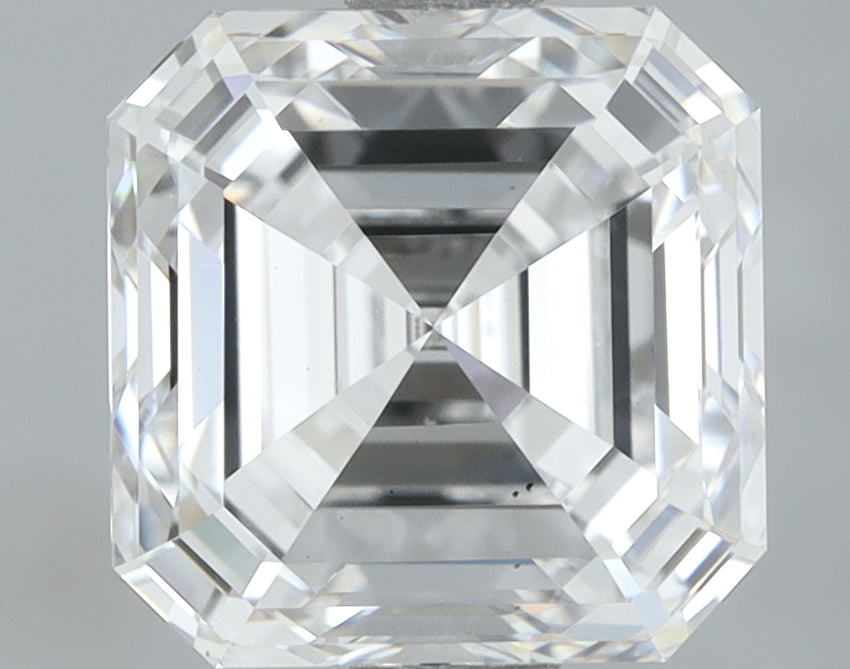 Lab-Grown 2.02 Carat Asscher Cut Diamond color E Clarity VS2, precious stones, engagement diamonds