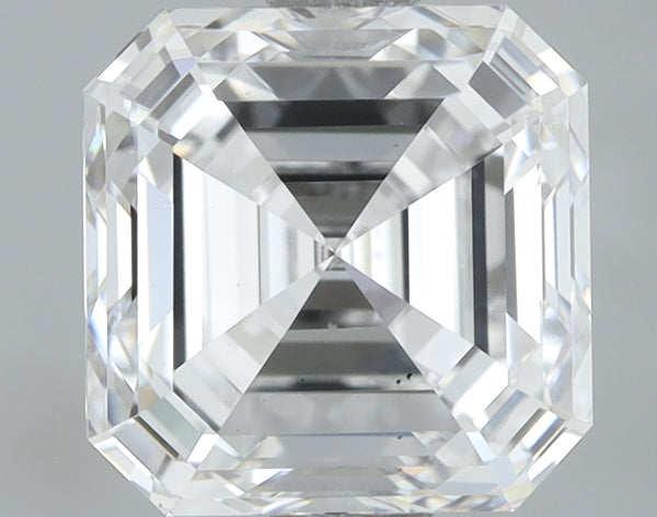 Lab-Grown 2.02 Carat Asscher Cut Diamond color E Clarity VS2, precious stones, engagement diamonds