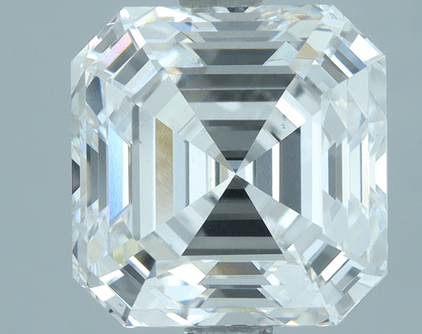 Lab-Grown 3.01 Carat Asscher Cut Diamond color D Clarity VS1, precious stones, engagement diamonds