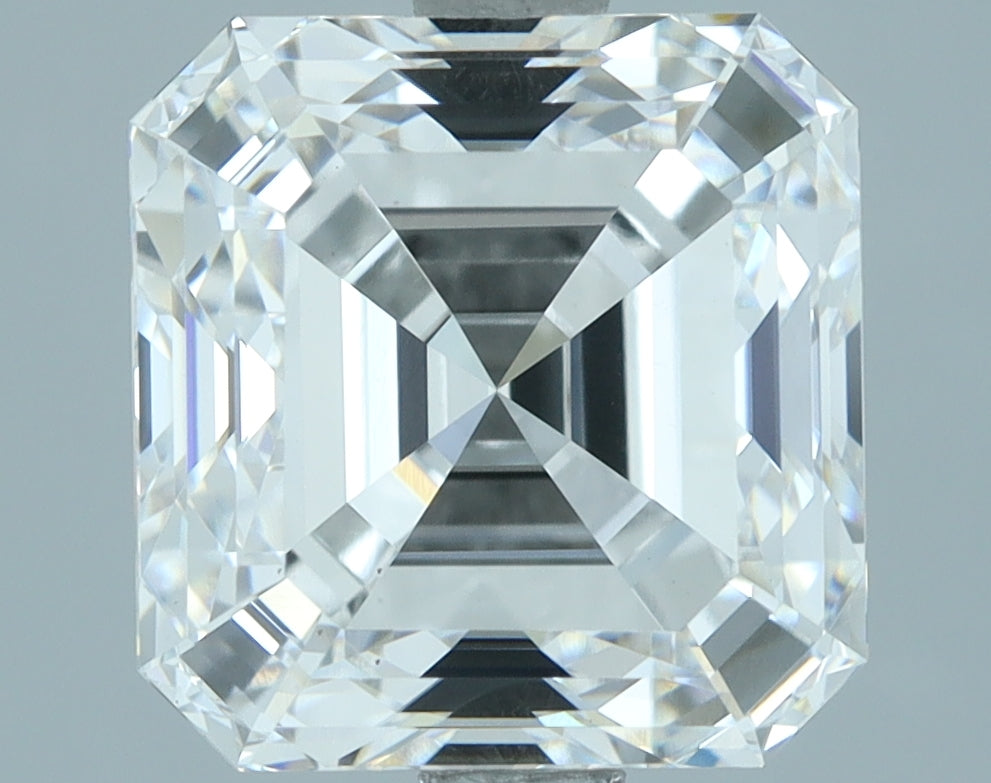 Lab-Grown 3.02 Carat Asscher Cut Diamond color D Clarity VS1, precious stones, engagement diamonds