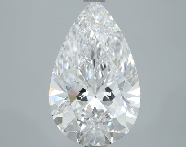 Lab-Grown 3.78 Carat Pear Shape Diamond color D Clarity VS1, precious stones, engagement diamonds