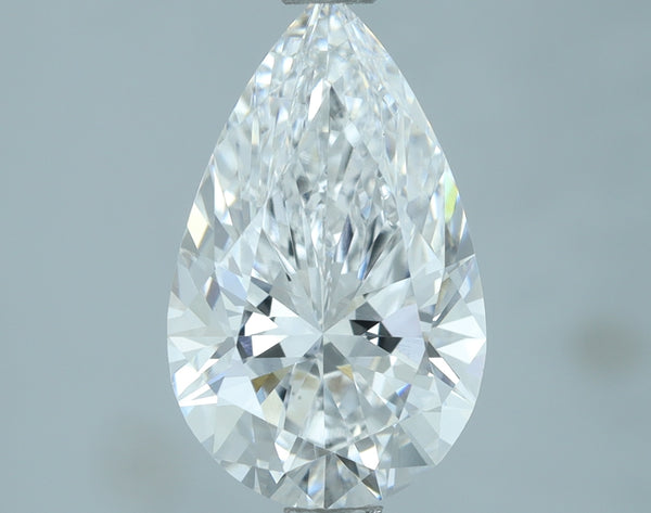 Lab-Grown 2.02 Carat Pear Shape Diamond color D Clarity VS1, precious stones, engagement diamonds
