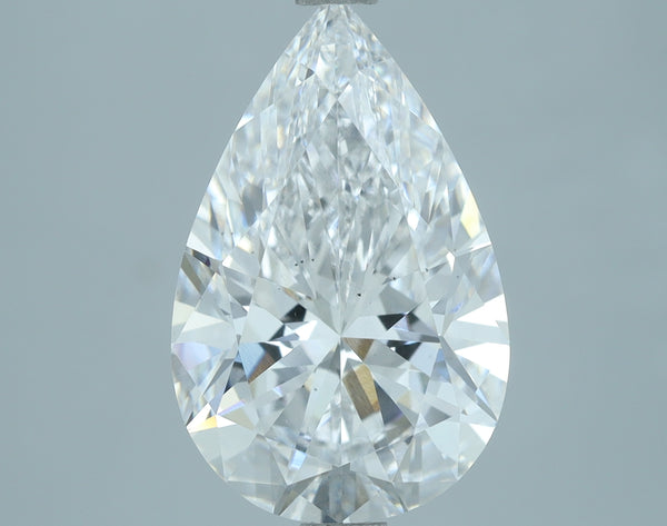 Lab-Grown 3.17 Carat Pear Shape Diamond color E Clarity VS2, precious stones, engagement diamonds