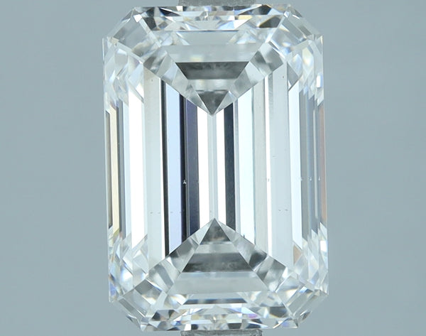 Lab-Grown 2.02 Carat Emerald Cut Diamond color E Clarity VS1, precious stones, engagement diamonds