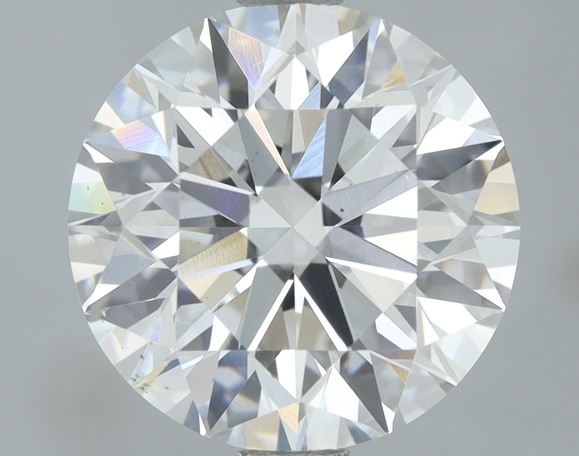 Lab-Grown 2.92 Carat Round Brilliant Diamond color F Clarity VS2, precious stones, engagement diamonds