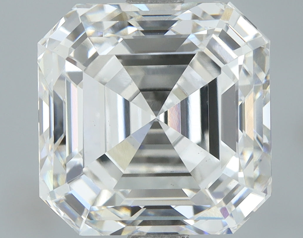 Lab-Grown 3.51 Carat Asscher Cut Diamond color F Clarity VS1, precious stones, engagement diamonds