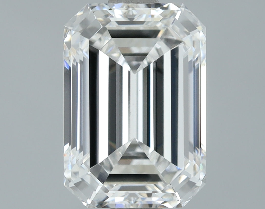 Lab-Grown 2.01 Carat Emerald Cut Diamond color E Clarity VS1, precious stones, engagement diamonds