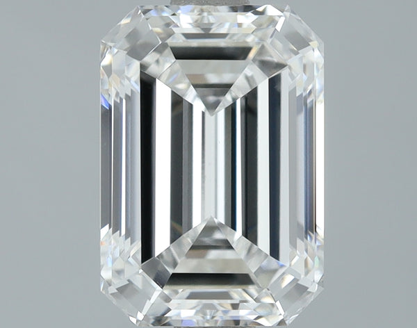 Lab-Grown 2.01 Carat Emerald Cut Diamond color E Clarity VS1, precious stones, engagement diamonds