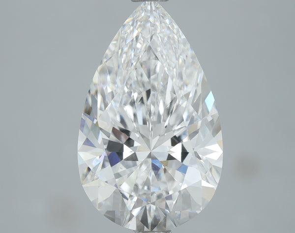 Lab-Grown 3.12 Carat Pear Shape Diamond color E Clarity VVS2, precious stones, engagement diamonds