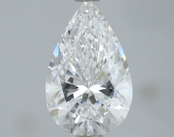 Lab-Grown 2.06 Carat Pear Shape Diamond color D Clarity VS2, precious stones, engagement diamonds