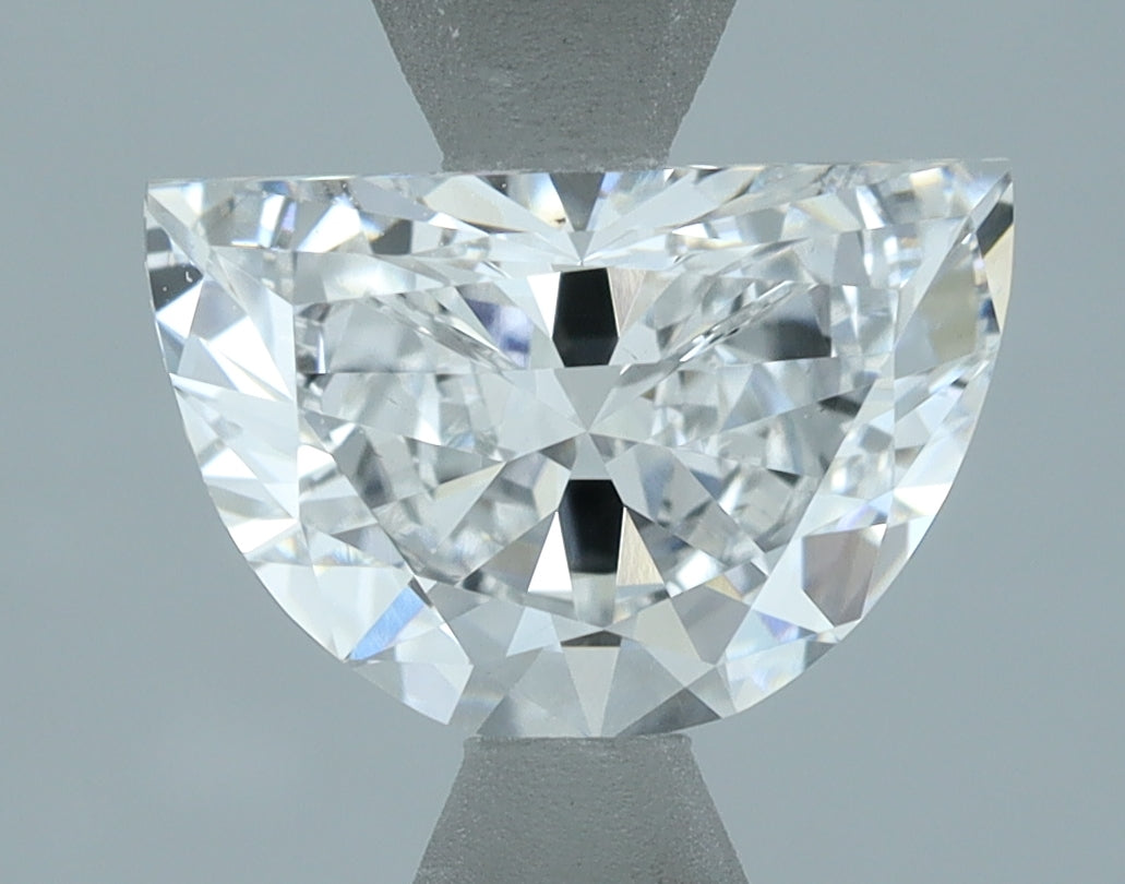 Lab-Grown 1.09 Carat Half Moon Shape Diamond color D Clarity VS1, precious stones, engagement diamonds