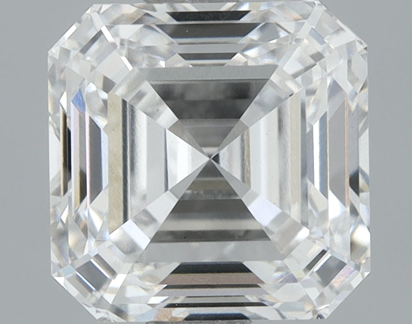 Lab-Grown 2.01 Carat Asscher Cut Diamond color E Clarity VS1, precious stones, engagement diamonds
