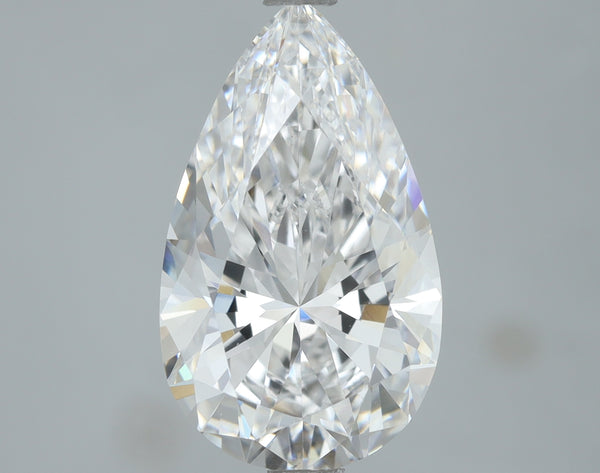 Lab-Grown 3.12 Carat Pear Shape Diamond color E Clarity VS1, precious stones, engagement diamonds