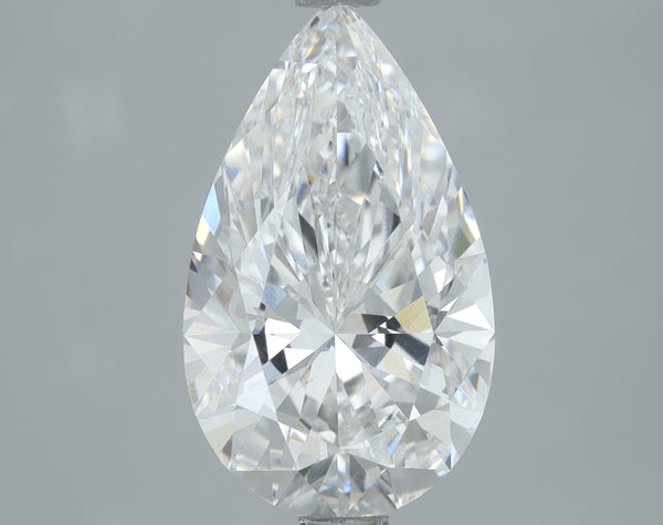 Lab-Grown 3.01 Carat Pear Shape Diamond color E Clarity VS2, precious stones, engagement diamonds