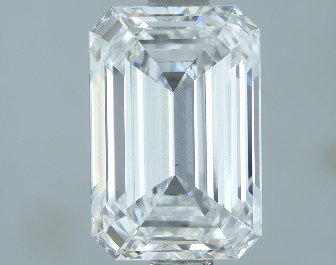 Lab-Grown 2.02 Carat Emerald Cut Diamond color D Clarity VS2, precious stones, engagement diamonds