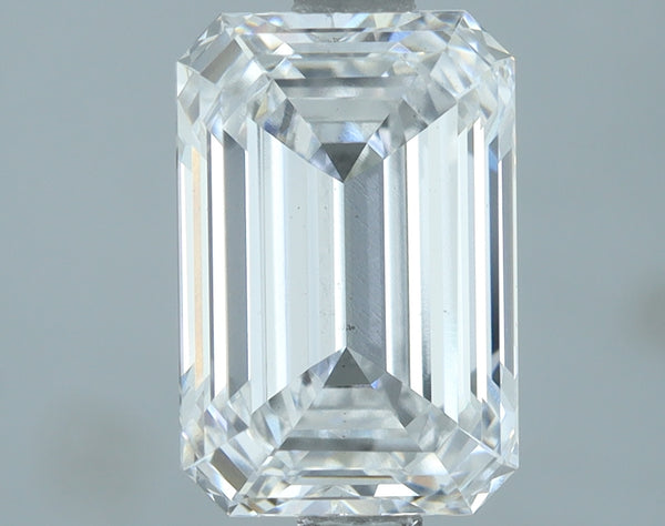 Lab-Grown 2.02 Carat Emerald Cut Diamond color D Clarity VS2, precious stones, engagement diamonds