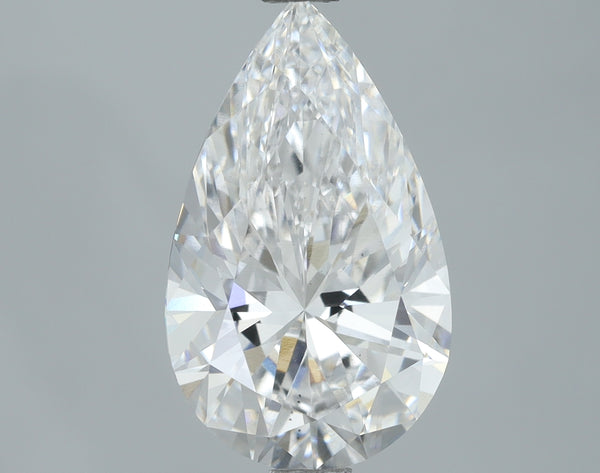 Lab-Grown 2.52 Carat Pear Shape Diamond color D Clarity VS2, precious stones, engagement diamonds