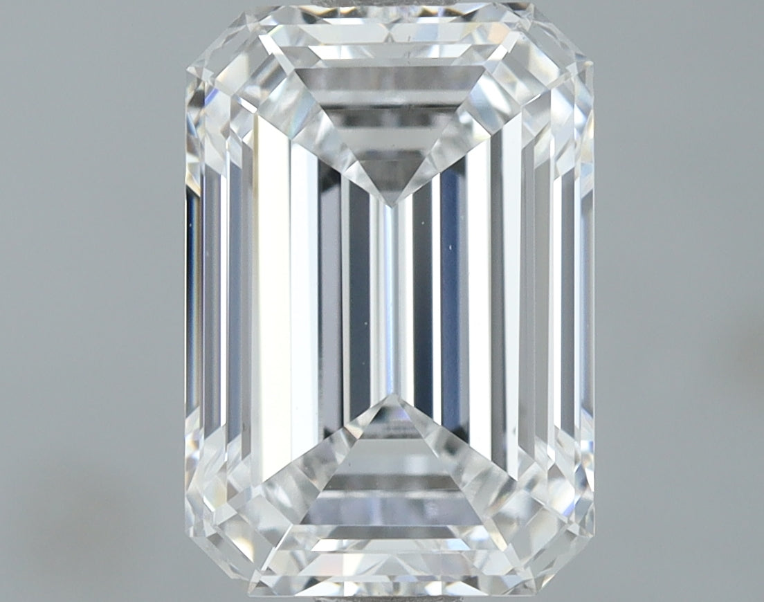 Lab-Grown 2.01 Carat Emerald Cut Diamond color D Clarity VS1, precious stones, engagement diamonds
