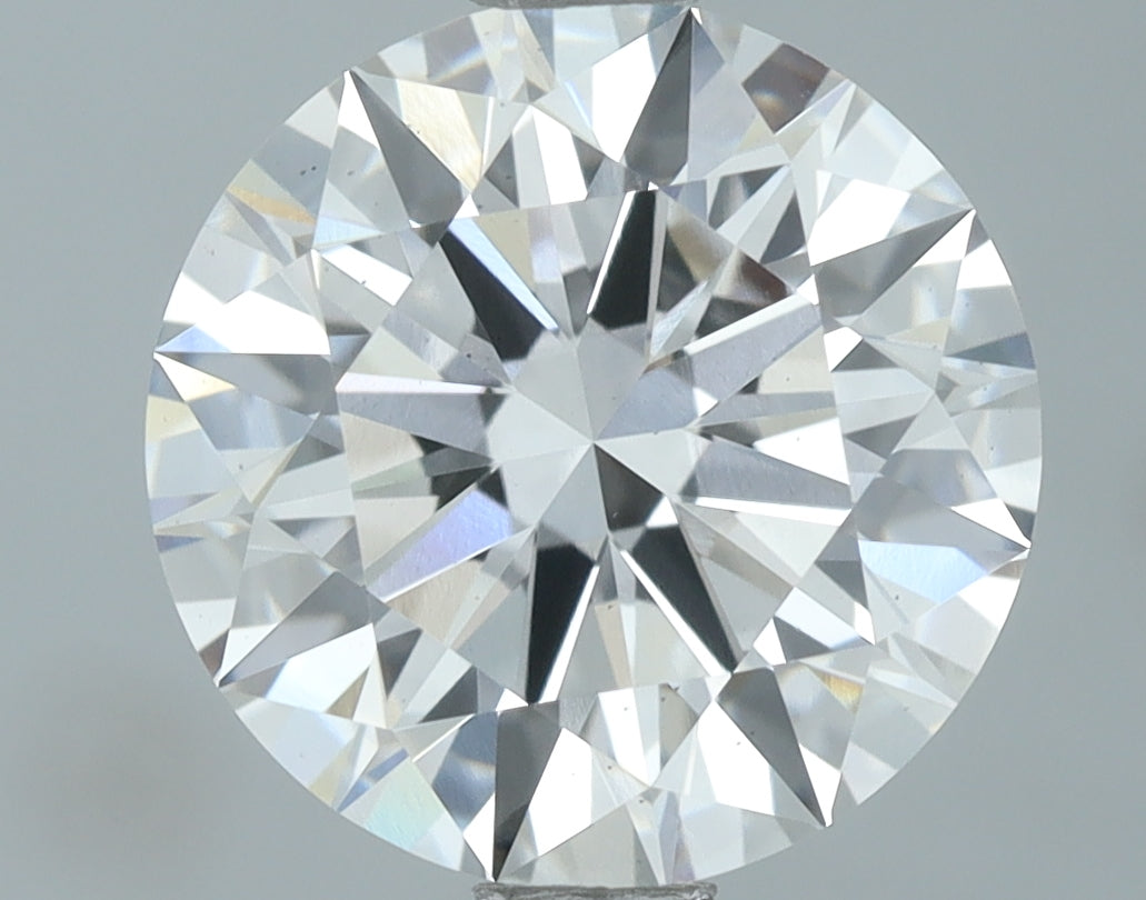 Lab-Grown 2.07 Carat Round Brilliant Diamond color D Clarity VS2, precious stones, engagement diamonds