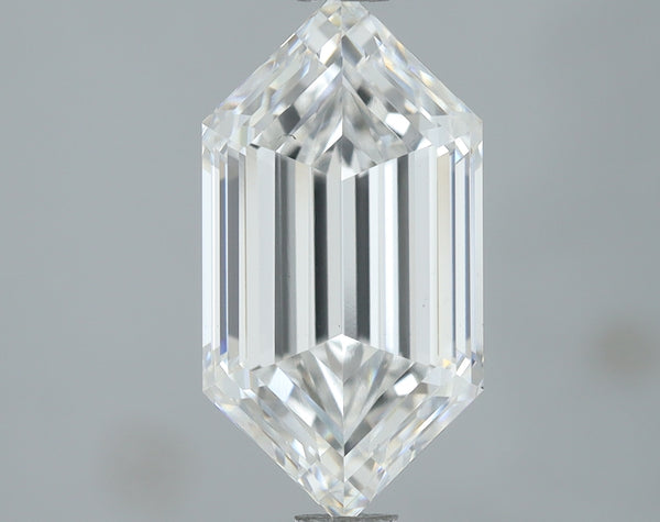 Lab-Grown 2.01 Carat Long Hexagonal Shape Diamond color E Clarity VS1, precious stones, engagement diamonds