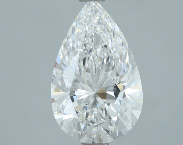 Lab-Grown 2.01 Carat Pear Shape Diamond color D Clarity VS1, precious stones, engagement diamonds