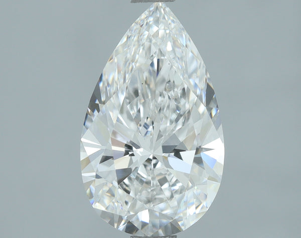 Lab-Grown 2.01 Carat Pear Shape Diamond color E Clarity VS1, precious stones, engagement diamonds