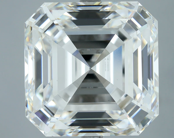 Lab-Grown 15.02 Carat Asscher Cut Diamond color F Clarity VS1, precious stones, engagement diamonds