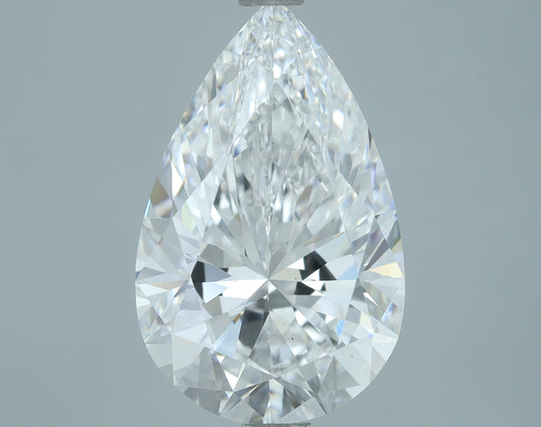 Lab-Grown 3.79 Carat Pear Shape Diamond color D Clarity VS2, precious stones, engagement diamonds
