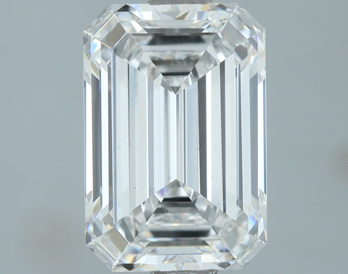 Lab-Grown 2.01 Carat Emerald Cut Diamond color D Clarity VS2, precious stones, engagement diamonds