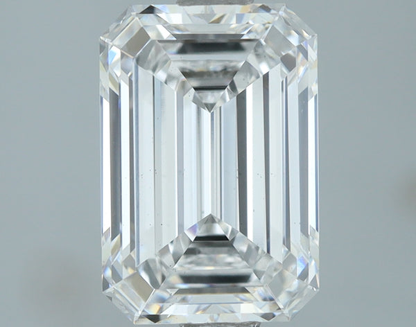 Lab-Grown 2.01 Carat Emerald Cut Diamond color D Clarity VS2, precious stones, engagement diamonds